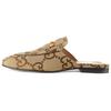 Papuci de casă slip-on cu vârf închis pentru femei, maro 475094 UKO60 2588