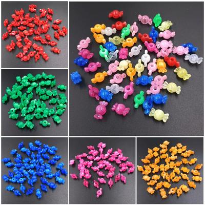 Accesorios de Joyería DIY para Hacer Pulseras y Pendientes Moda 30 Piezas Colgantes Creativos Cuentas Sueltas Caramelo 15*8mm Accesorios