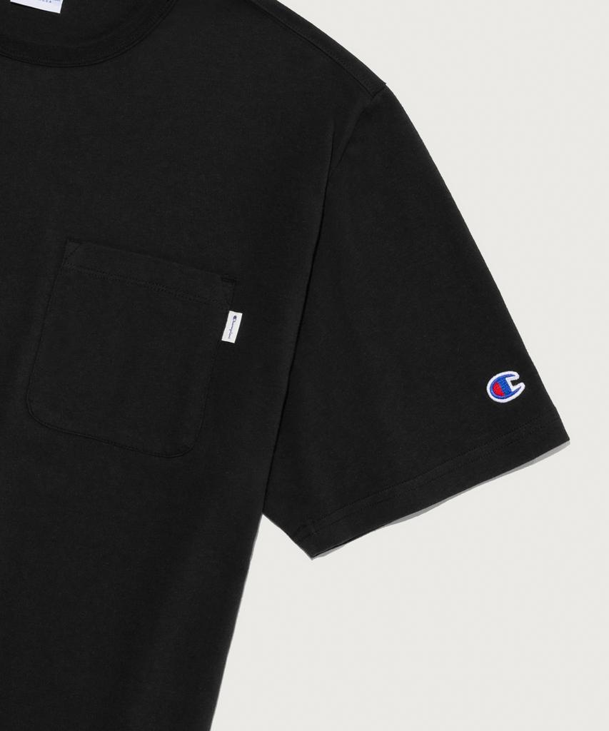 CHAMPION C Logo Uni Pocket Short Sleeve T-Shirt Black
