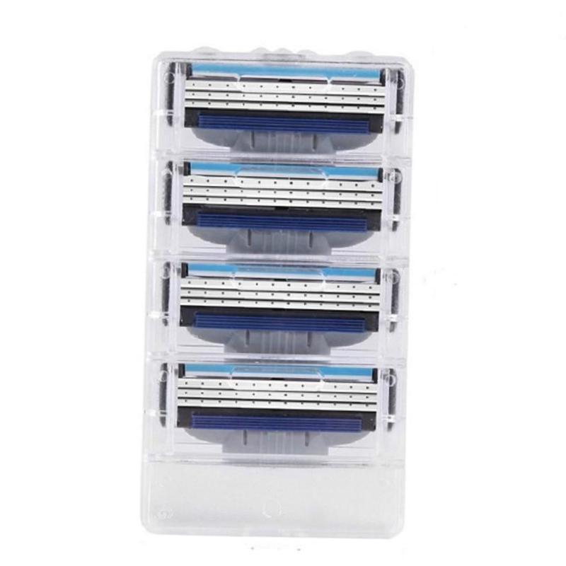 New 4Pcs High Quality Men Razor Blade Facial Care Shaving Men Shaving Blades