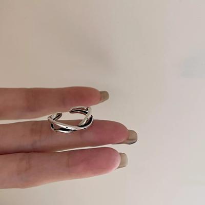 Warm Wind Irregular Cross Winding X Ring Light Luxury Fashion Multi-layer Ins Trend Elegant Simple Versatile Women's Index Finger Ring