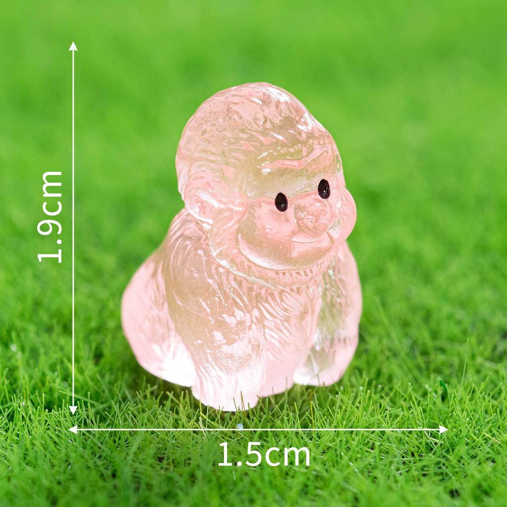 Resin Noctilucent Animal Gorilla Figurine With Multicolor For Decoration Home