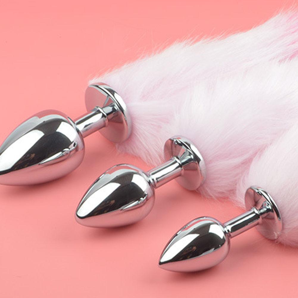 Sexy Fuchsschwanz Analplug Analspielzeug für Frauen Erwachsenes Geschlechtsprodukt Männer Buttplugs Edelstahl Analplug Cosplay Sexspielzeug für Paare