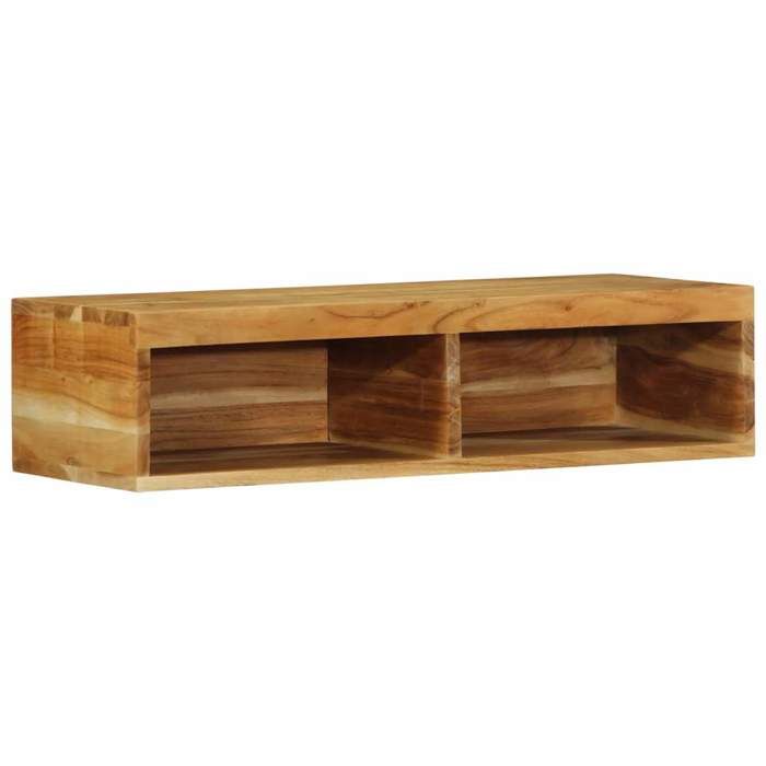 VidaXL Wall-Mounted TV Cabinet 80x30x19 Cm Solid Acacia Wood, Media Unit, Sideboard, Entertainment Center, Cabinet 4017478