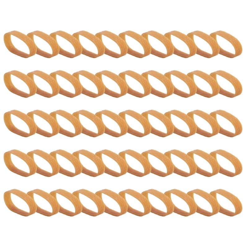 20/50Pcs Exercise Rubber Bands Widened Rubber Rings Safety Ski Brake Retainers