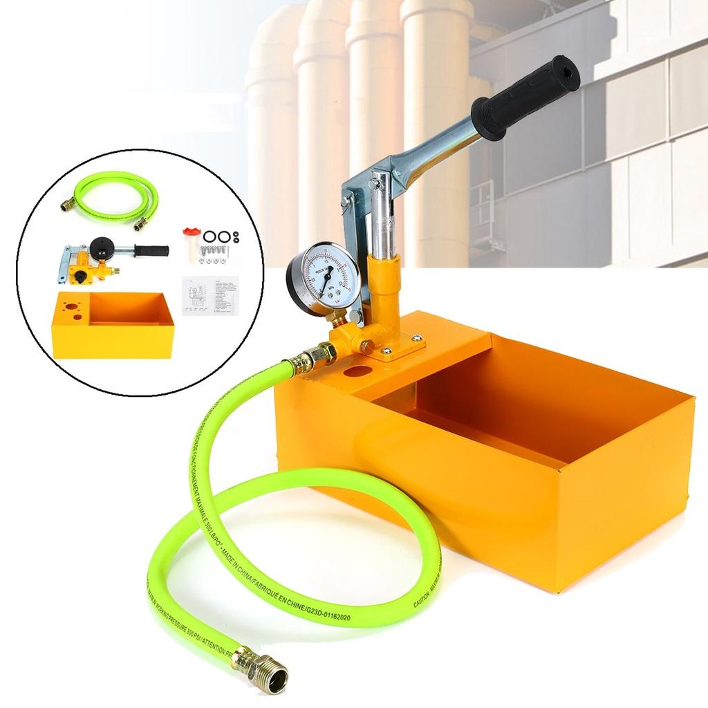 NEW Yellow Water Pressure Tester 25KG Manual Hydraulic Water Pressure Test Pipeline Tester Pump Machine 2.5MPa Pipeline Tester 25KG