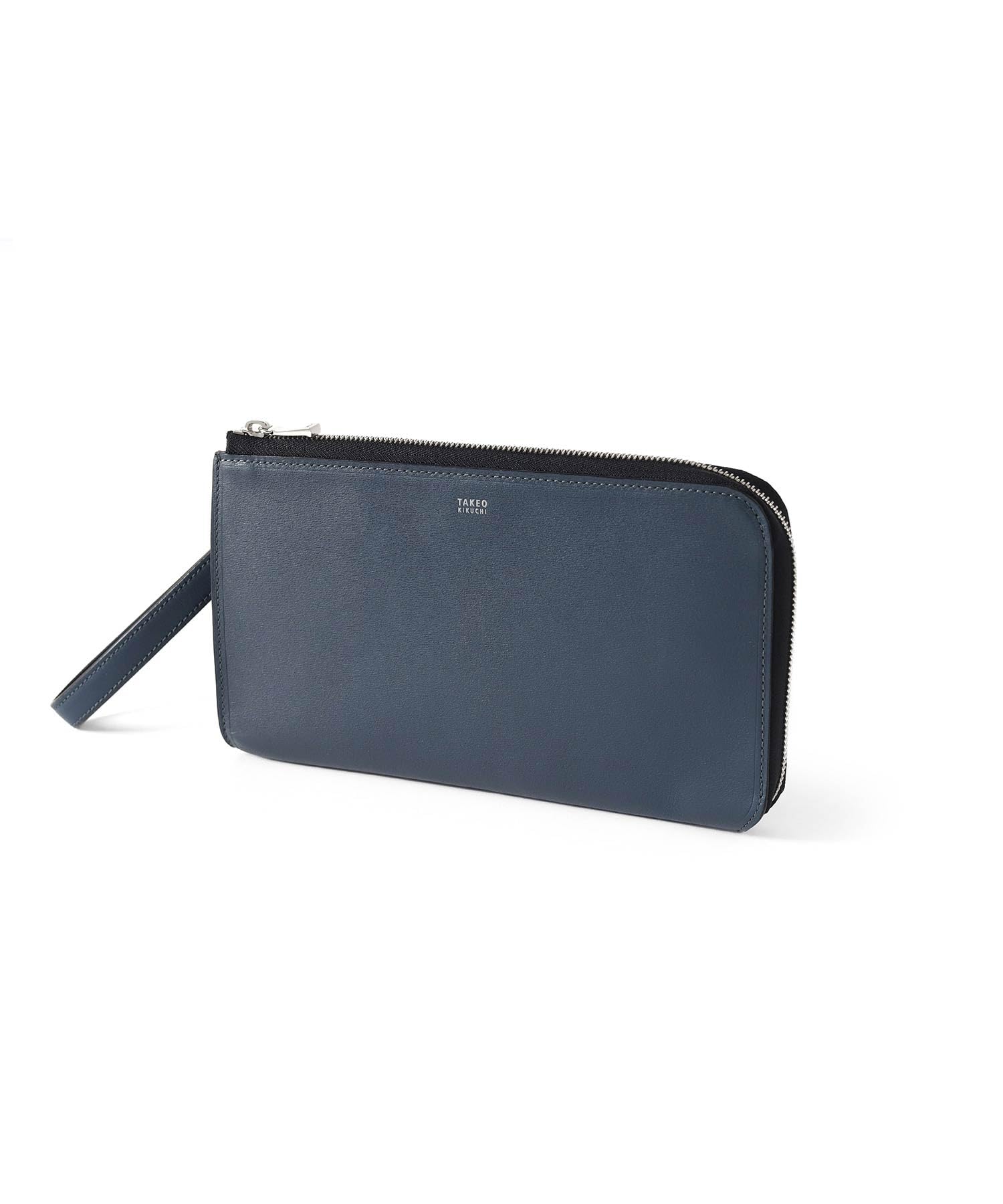 

Takeo Kikuchi Max Clutch Bag with Hand Strap, Cowhide Leather, No. 728211