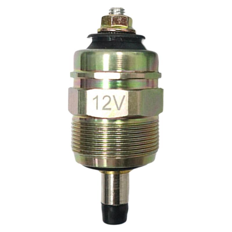 Fuel Pump Solenoid Fuel Shutoff Solenoid 12V Fuel Injection Pump Upgrade Diesel Fuel Shut Off Solenoid Valve Shutoff Solenoid