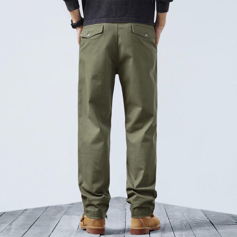 ROMON Men's Loose Fit Straight Leg Casual Pants