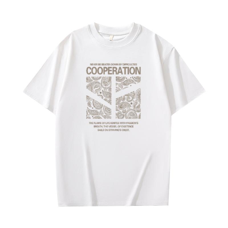 Cotton Short Sleeve T Shirt Fashion All Match Breathable Summer Sport T-shirt Men Top