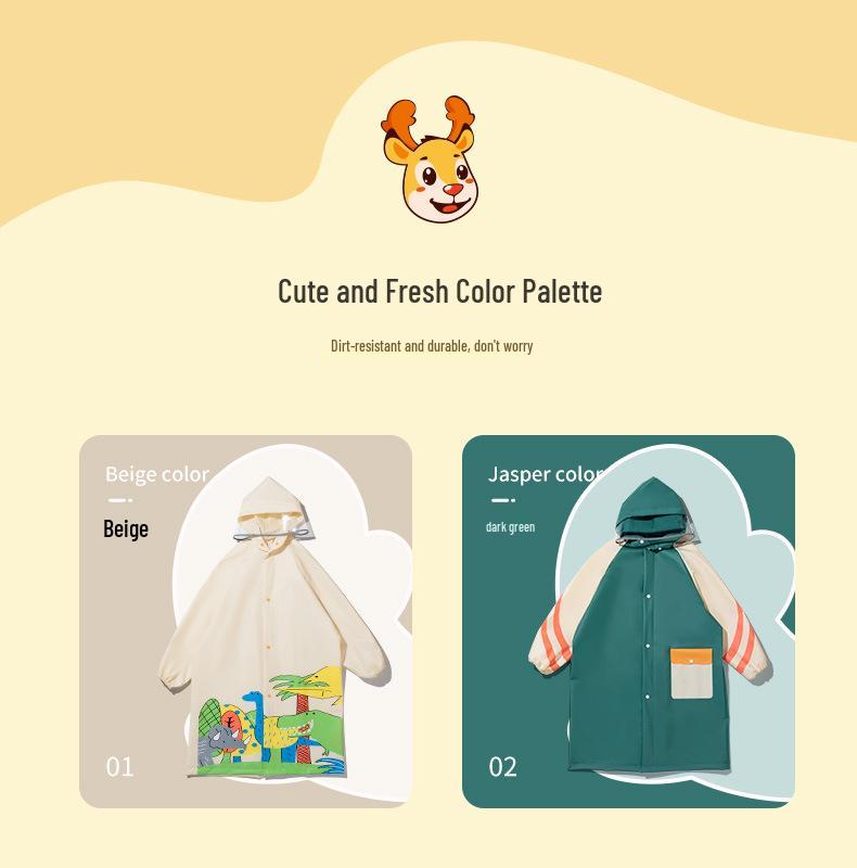 Children's Cartoon Rain Poncho - Waterproof Gear for Boys, Girls, Toddlers, and Primary School Students