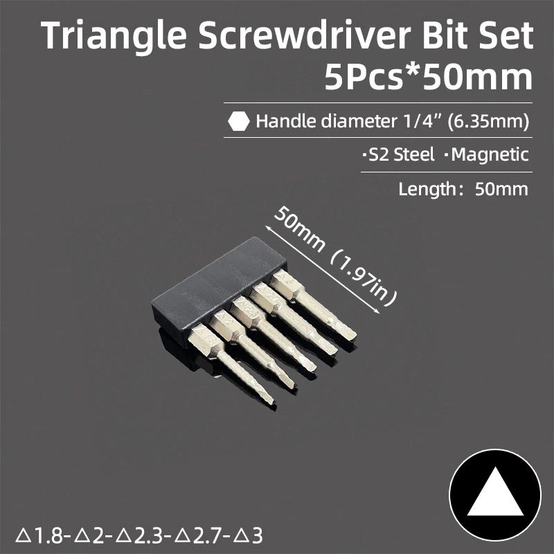 Sada šroubováků S2 ocel 1/4 šestihran magnetická rukojeť šroubovací bity oprava DIY ruční nářadí U tvar/na kolo/Y typ/hvězda/trojúhelník