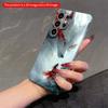 2DFlat Samsung Phone Case White Fox Guardian with Red Flames and Red-Cloaked Figure Applicable To Galaxy S22 S23 S24 S25ULTRA S26 A12 A13 A14 A15 A16