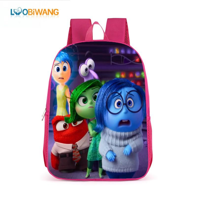 Inside Out 2 Kids School Backpack 17 Inch Oxford Fabric Bag Girls Boys Lightweight Anti-Theft Comfortable Student