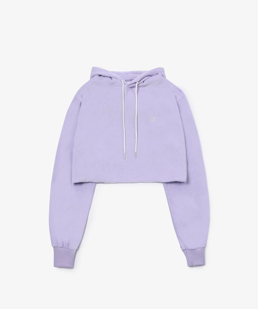 Sac Terry Crop Hoodie Purple 4W232Y001