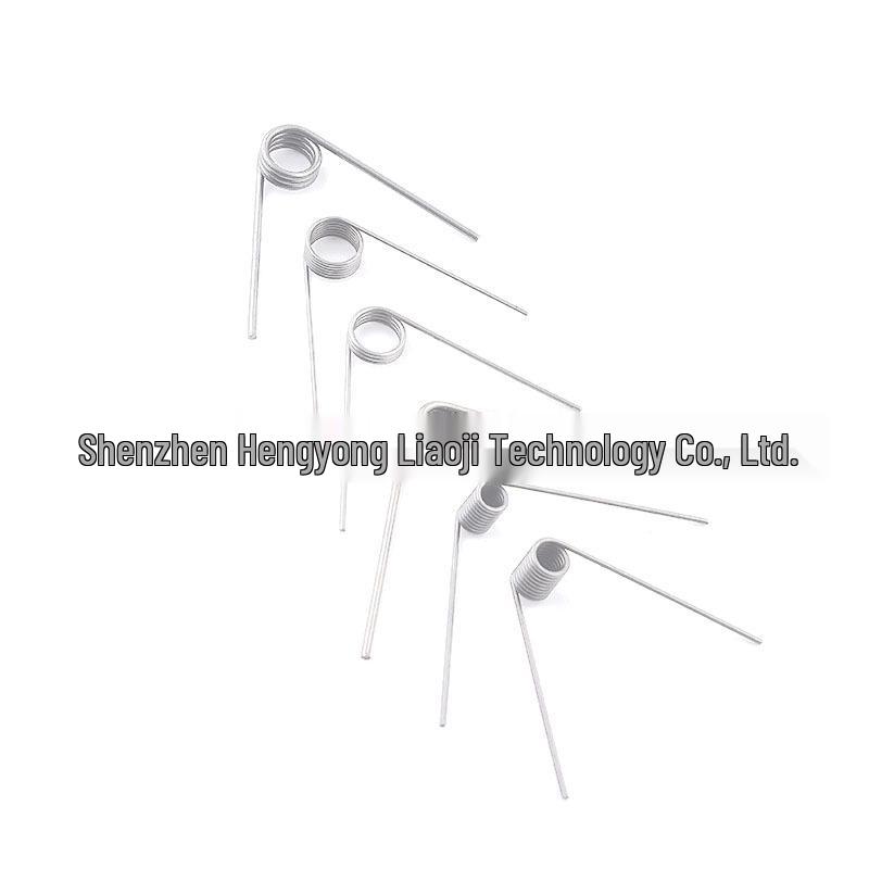 304 Stainless Steel Right-Hand Torsion Spring, 0.7mm Wire, 3.5-4.0mm Outer Diameter, Torque Range 60°-180°.