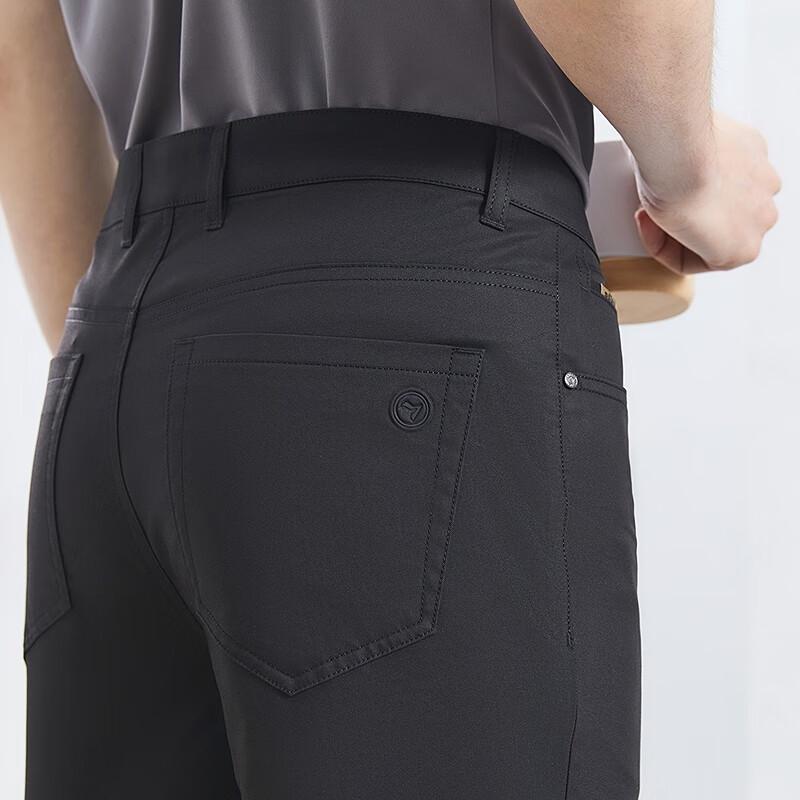Septwolves Men's Lyocell Blend 5-Pocket Casual Straight Pants