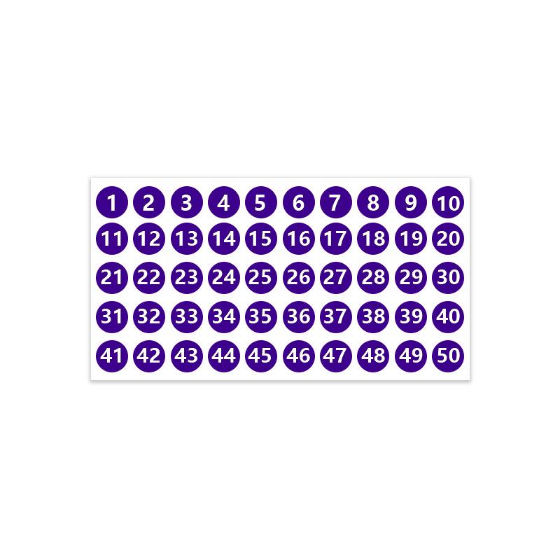 Waterproof Self-Adhesive Number Stickers 1-200 for Clothing, Shoes, and Socks Identification