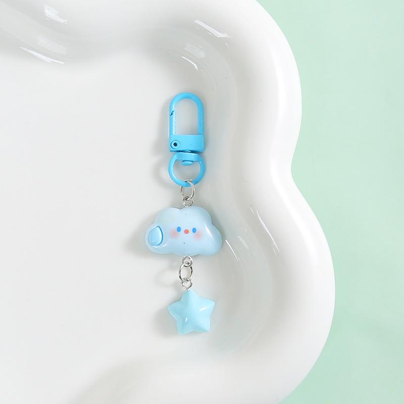 Adorable Cloud Keychain - Soft, Realistic, and Popular Backpack Accessory for Best Friends and Couples