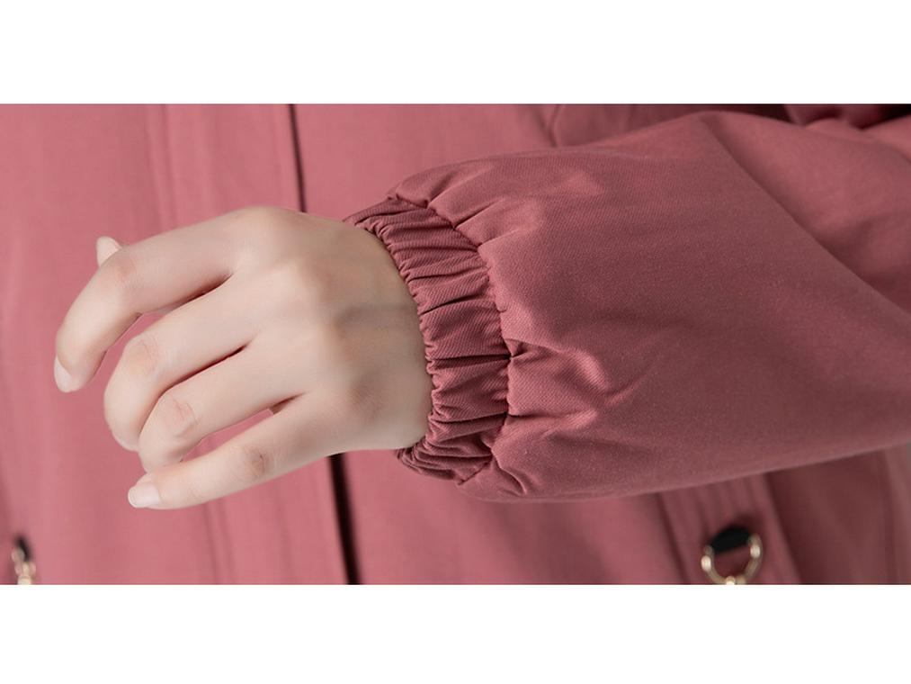 2025 New Plus Size Mid-Length Autumn Winter Velvet Coat for Middle-Aged & Elderly Women - Fashionable Casual Cotton-Padded Jacket