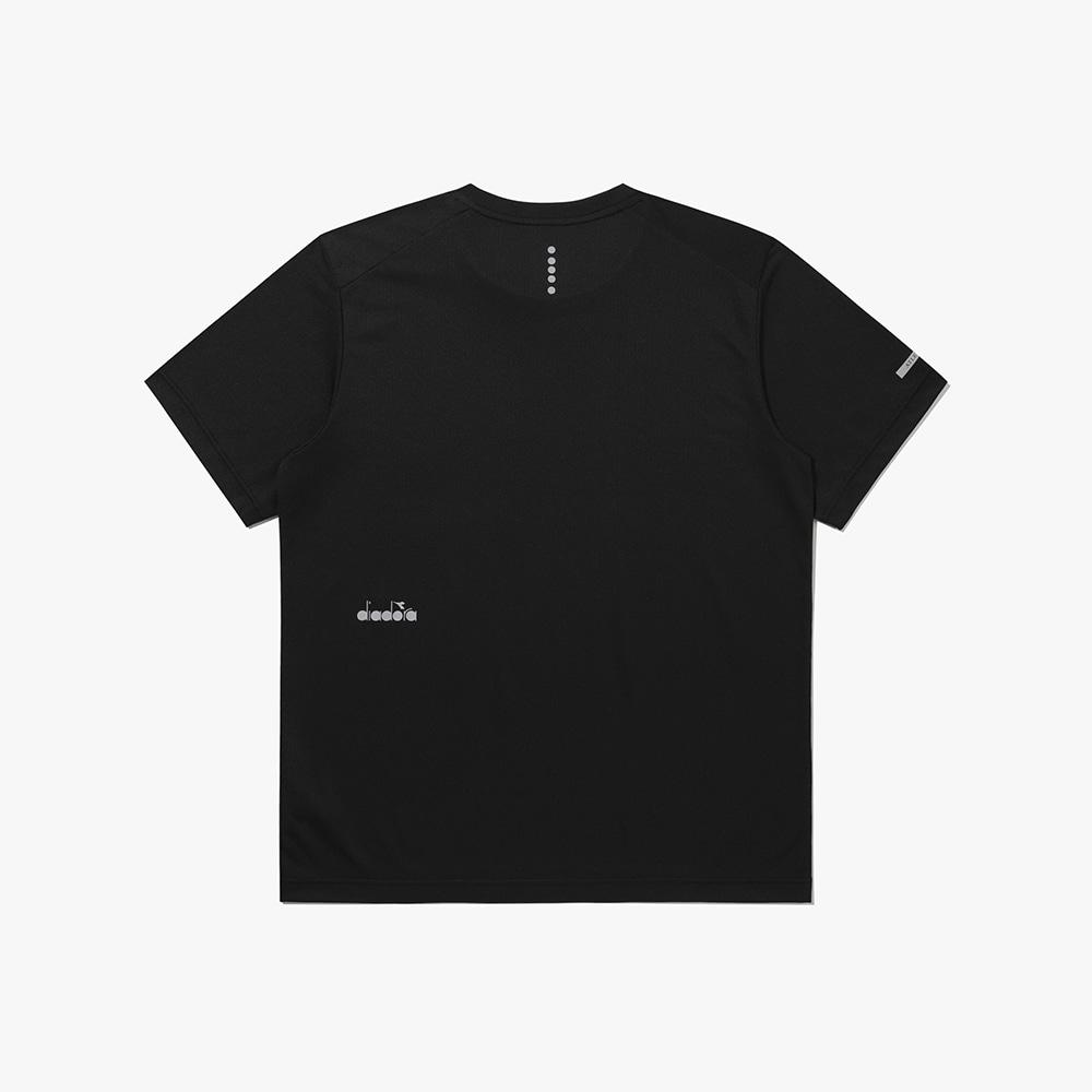 Diadora Basic Logo Performance Short Sleeve T-Shirt Black