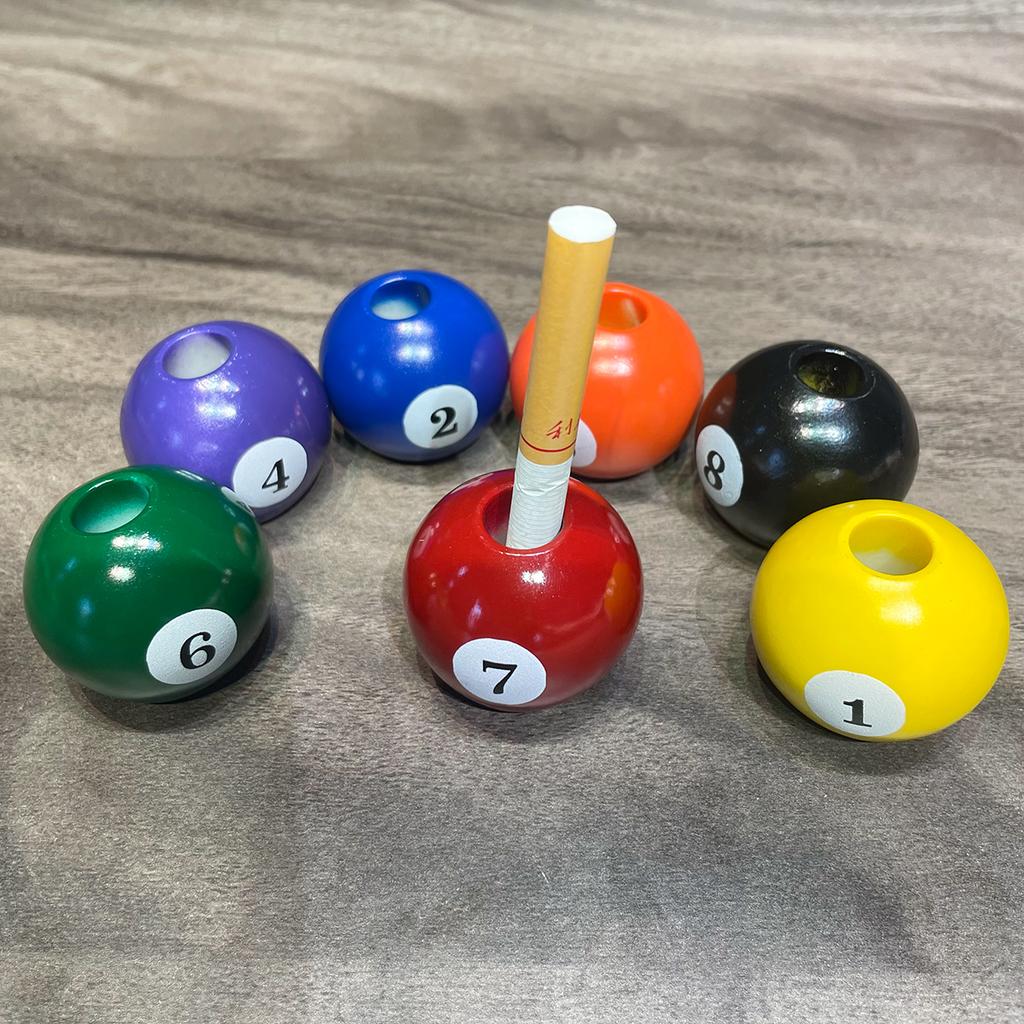 Unique Black Eight Resin Ashtray Perfect For Snooker Billiard Rooms Home Bars Parties Ideal Gift & Creative Birthday Presents