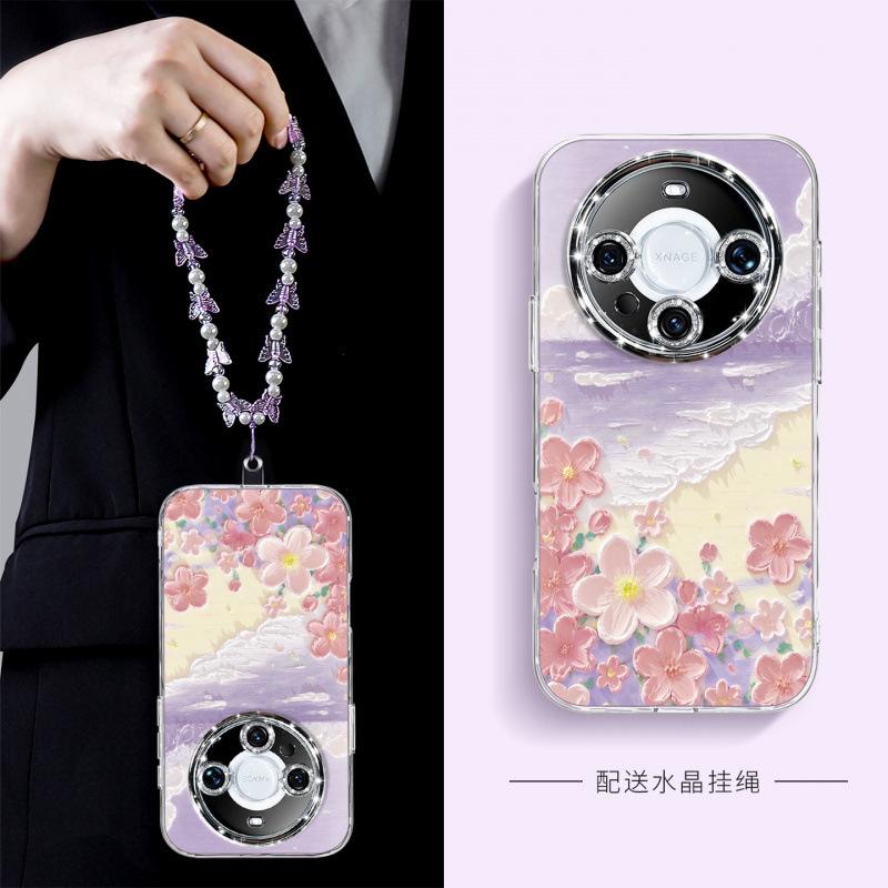Applicable to Huawei mate70pro mobile phone case new mate50pro + case advanced sense mate60pro magnetic attraction