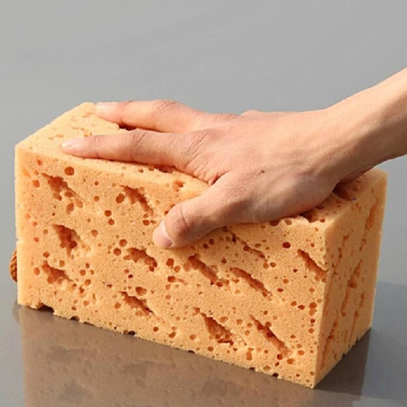 Large Coral Car Wash Sponge Honeycomb Design High Water Absorption Scratch Free For Auto Detailing Car Cleaning