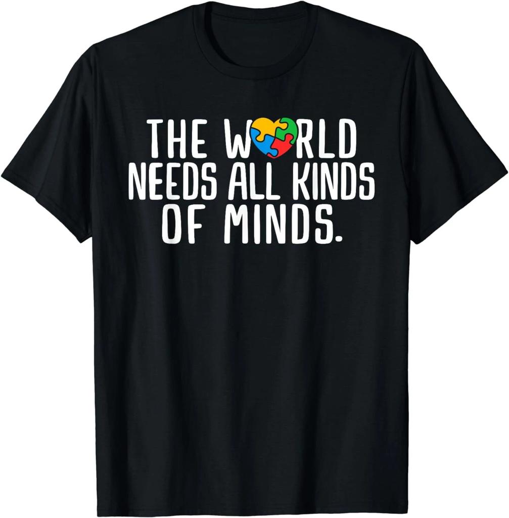 Autism Awareness All Kinds Of Minds Autistic Support Unisex T-Shirt