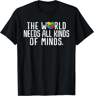 Autismus Awareness Alle Arten von Gehirnen Autistische Unterstützung Unisex T-Shirt
