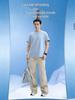 Bamboo Cotton Men's Short Sleeve Round Neck T-shirt - Breathable, Casual, Trendy Korean & Hong Kong Style for Spring/Summer