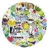 55 Tennis Sports Graffiti Stickers: Waterproof DIY Decor for Phone & Computer