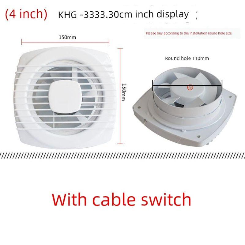 

Cable Bathroom Toilet 7-Inch Window Mute Exhaust Fan 4inch Pull Wire 100 (Opening 11cm)