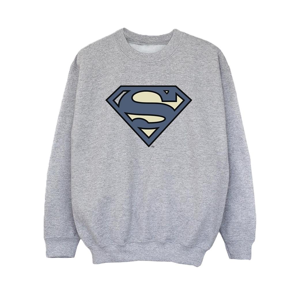DC Comics Boys Superman Indigo Blue Logo Sweatshirt