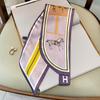 Fashion new cross small silk scarf women's headband Korean version spring, autumn and summer professional scarf small scarf square scarf headband