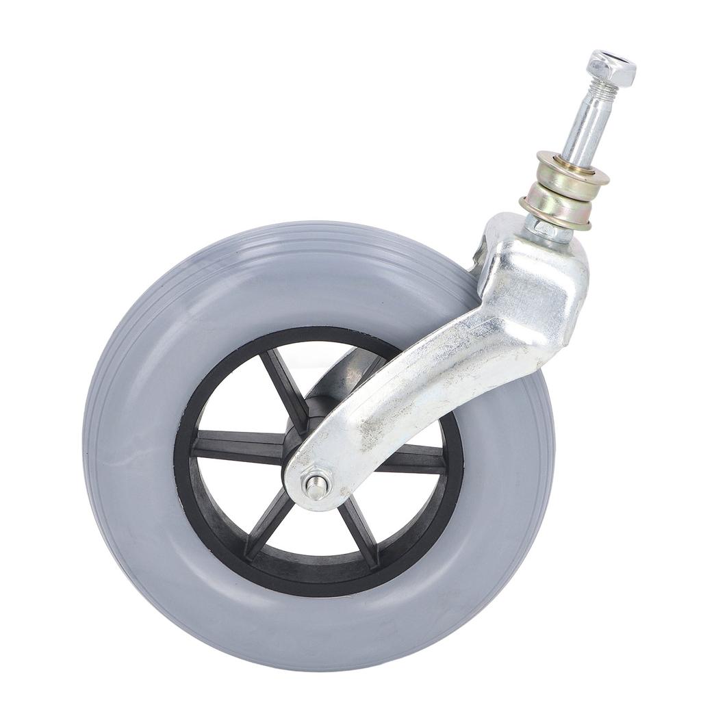 Wheelchair Wheel Grey 8 Inch Thickened Univrsal Solid PU Wheelchair Caster Replacement