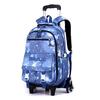 MIAOQIAO Rolling School Backpack