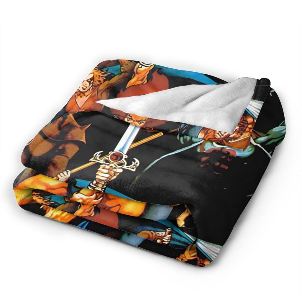 Thundercats Heroische Abenteuerdecke Picknick Flanelldecke für Heimdekoration Superweiche Individuelle DIY-Qualität Tagesdecke Geschenk