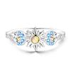 925 Sterling Silver Rings Sun Moon Stars Sparking Popular Wedding Ring Certified Women Engagement Jewelry Anniversary Gifts