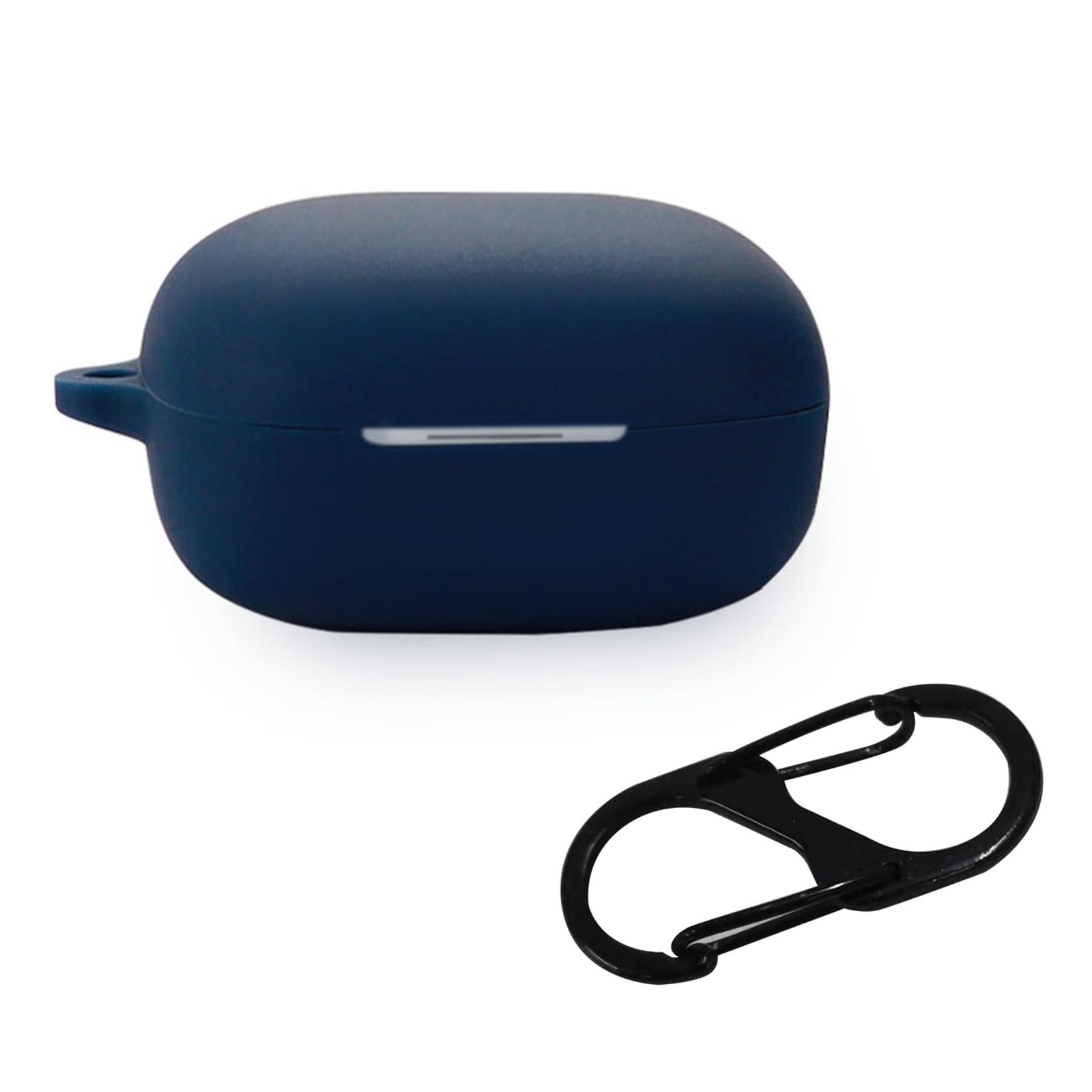 

Захисний чохол протиударний для QCY Melobuds ANC HT05 для навушників Пилозахисний захисний захисний чохол для зарядного пристрою, що миється темно-синього кольору