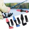 2 pièces Sangle de fixation pour canne à pêche Attache Ceinture Attache Ceinture en caoutchouc Protection de scion de canne à pêche Ceinture réglable Manches de canne à pêche Protecteur