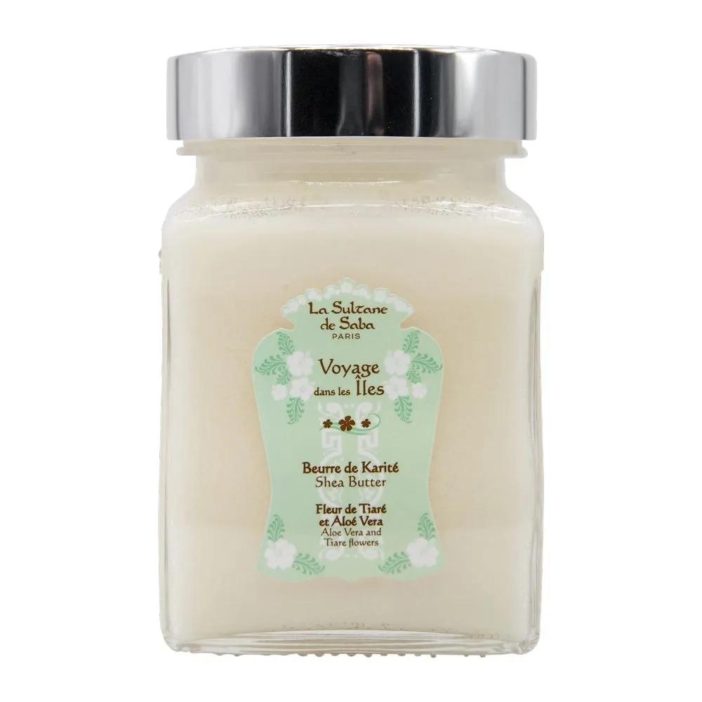La sultane de saba Shea Butter Tiare Flower Aloe Scent Body Cream 300g