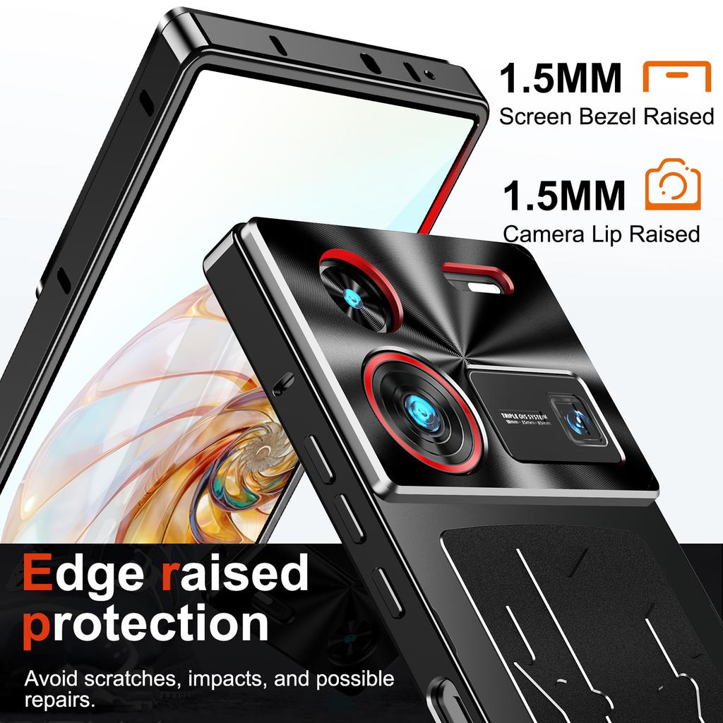 For ZTE Nubia Z60 Ultra Case Aluminium Alloy+PC Phone Cover Graphene Heat Dissipation