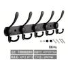 Home Entrance Clothes Hook Hanging Hanger, Strong Adhesive Clothes and Hat Hanging Hook Behind The Door