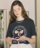 OURHOPE Ballerina T-Shirt - Navy
