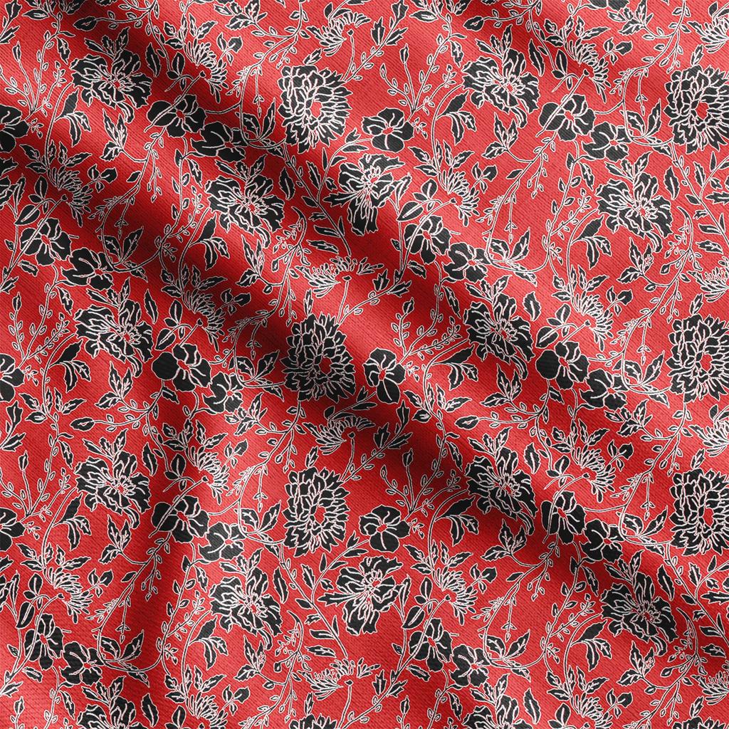 Soimoi Bird & Flowers Print,  Cotton Cambric, Quilting Fabric Sold by The Yard 42 Inch Wide, Medium Weight Cotton Fabric, Sewing  Supplies