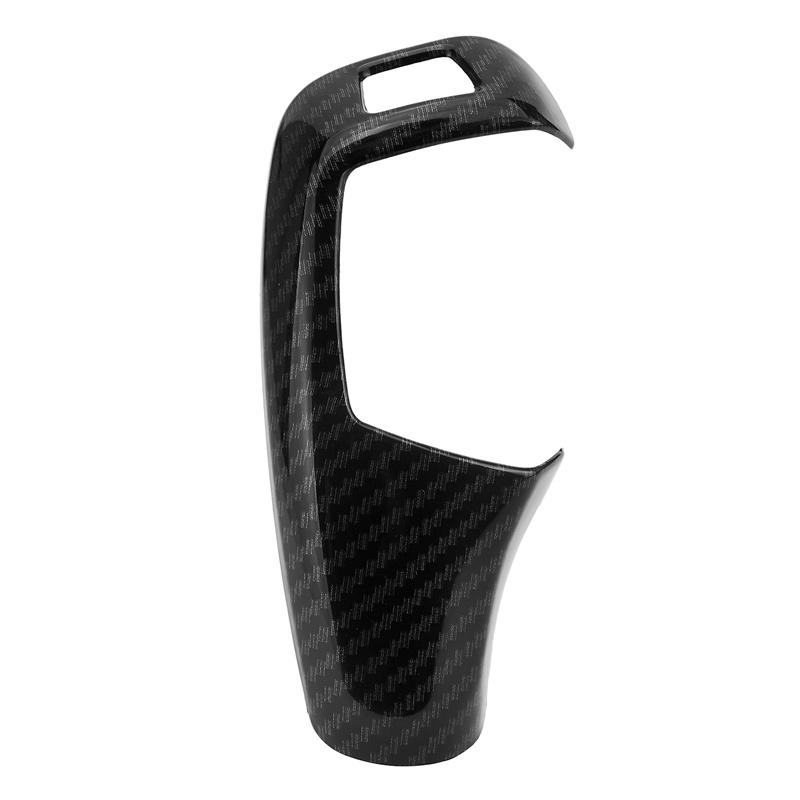 Pokrywa gałki zmiany biegów do samochodu tapicerka styl z włókna węglowego naklejka na BMW F20 F30 F31 F34 X5 F15 X6 F16 X3 F25 X4