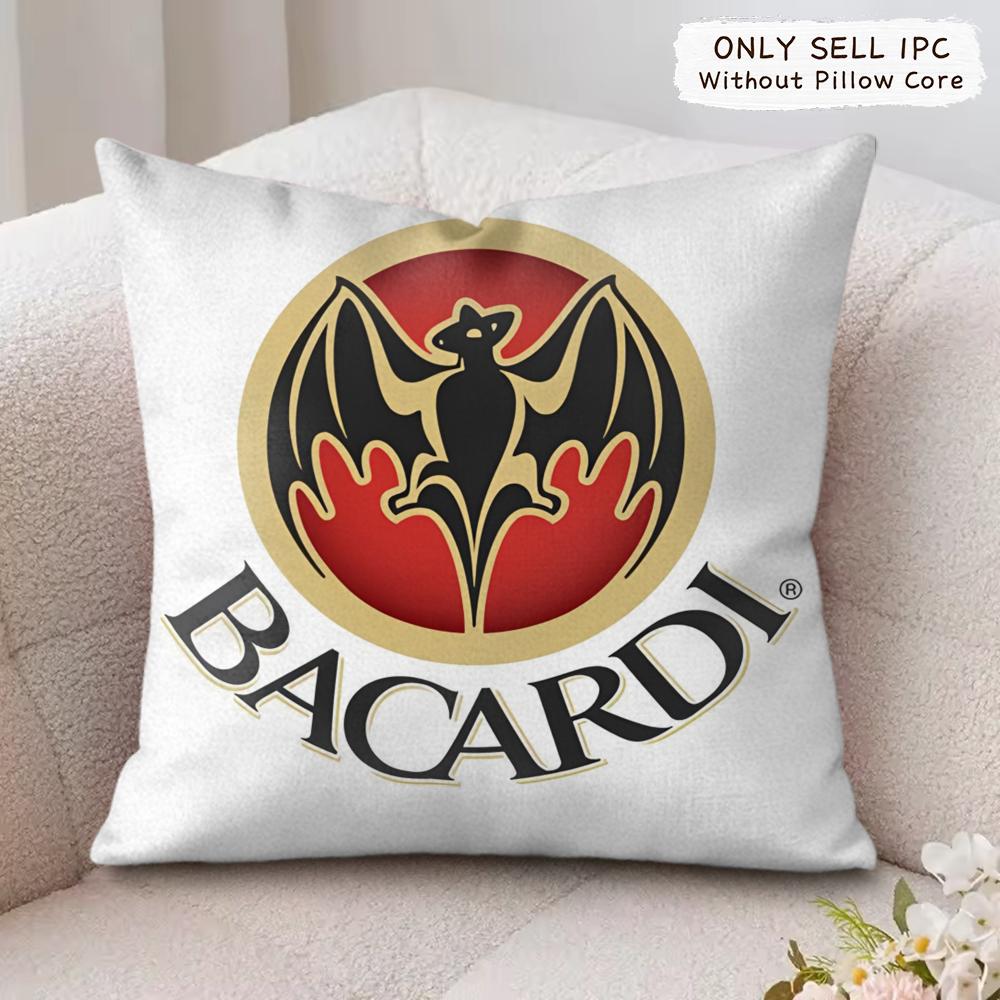 Classic BBacardiSS Cushion Cover Soft Plush Fabric DoubleSided Printed Cushion Covers for All Seasons Modern HomeDecor Gift