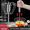 Stainless Steel Semi-Automatic Egg Beater and Whisk Mixer