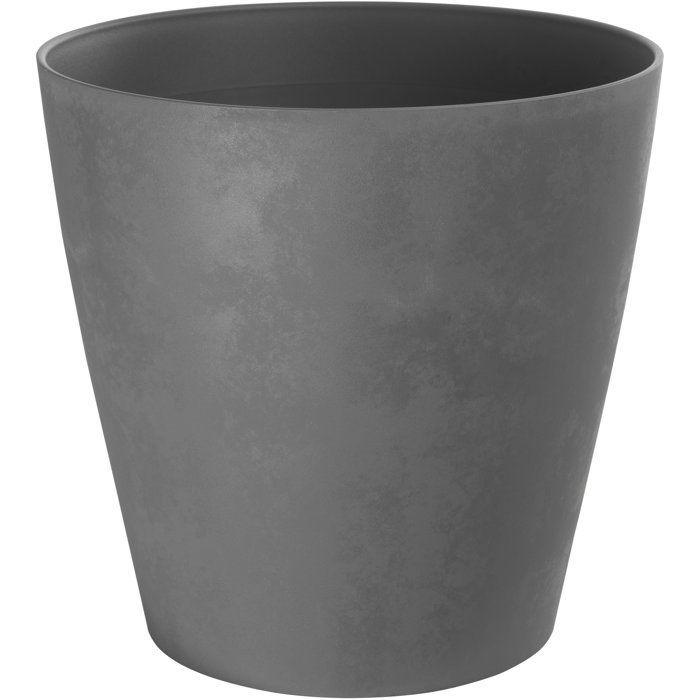 Pot de fleurs rond - GARDEN ID - Swing Cone - Ø 42 - 40 L - H 41 cm - Gris